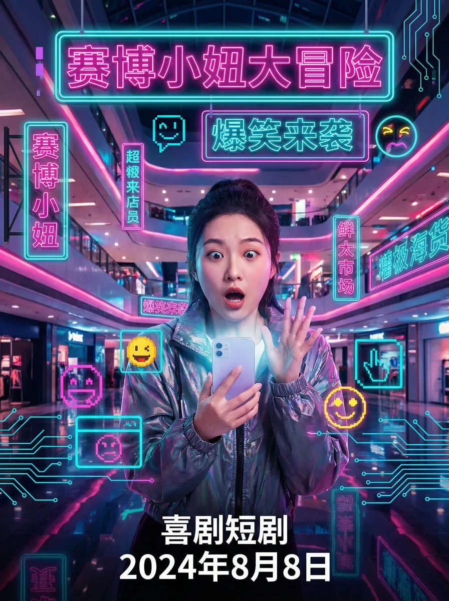 RUN AWAY无删减免费韩国动漫 搞笑喜剧短剧 - 赛博小妞大冒险海报